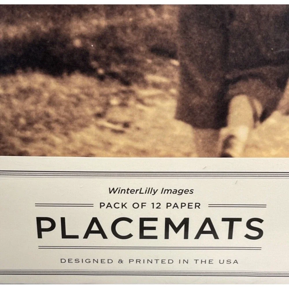 WinterLilly Images Paper Placemats Winter Theme Pack‎ of 12 Sealed